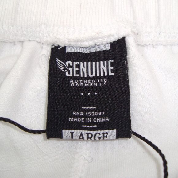 Genuine Authentic Garments Mens Graphic Print 'RICH' Embellished Shorts Size L - Picture 2 of 9